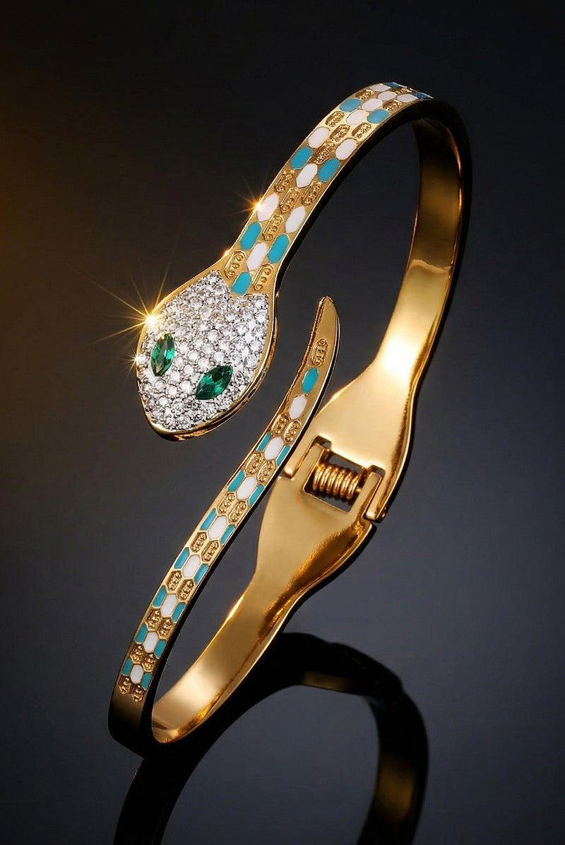 SUPÊR VÃLUE CHOICE HCSEX00024 Blue-scaled snake bracelet