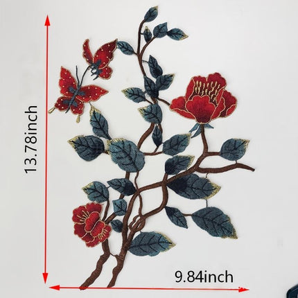 SUPERVALUECHOICE HCSEYB00116 Floral Embroidered Fabric Patches