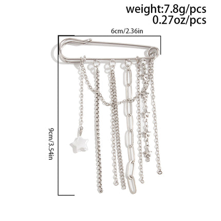 SUPERVALUECHOICE HCSESA00006 Fashionable Irregular CCB Fringe Chain Brooch