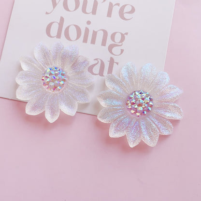 SUPERVALUECHOICE HCSEYD00001 Matte-Finish Electroplated Sunflower Resin Accessory Patch