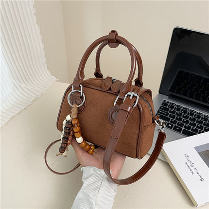 SuperValueChoice HCSEFA00033 Faux Suede Mini Pillow Bag Women Vintage Crossbody Handbag
