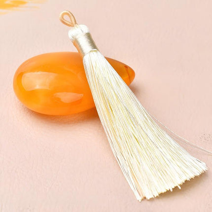 SUPERVALUECHOICE HCSEYE00013 3.15in Silky Short Tassel Charms, Multi-Color Handmade DIY Craft Tassels