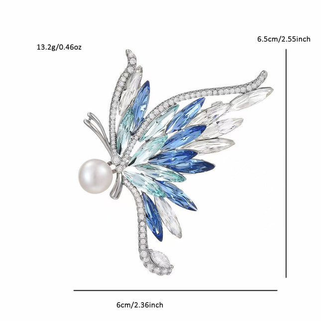 SUPERVALUECHOICE HCSESA00007 Crystal Butterfly Brooch