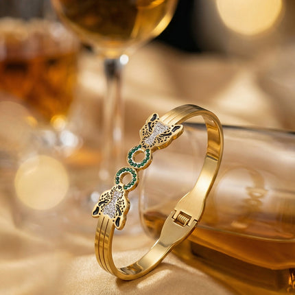 SUPÊR VÃLUE CHOICE HCSEX00009 Gold Leopard-Print Bracelet