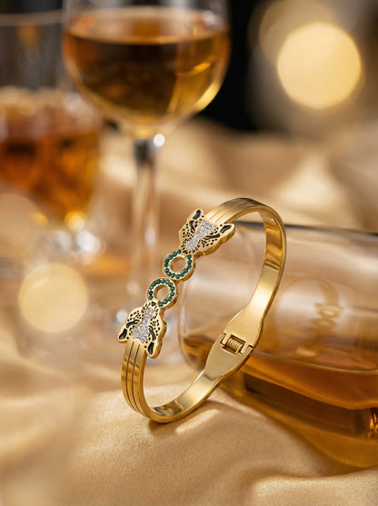 SUPÊR VÃLUE CHOICE HCSEX00009 Gold Leopard-Print Bracelet