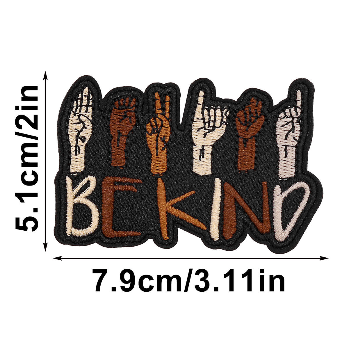 SUPERVALUECHOICE HCSEYSB00108 15Pcs Black Girl Magic Themed Embroidered Iron On Patches Apparel DIY Sewing Decor Appliques