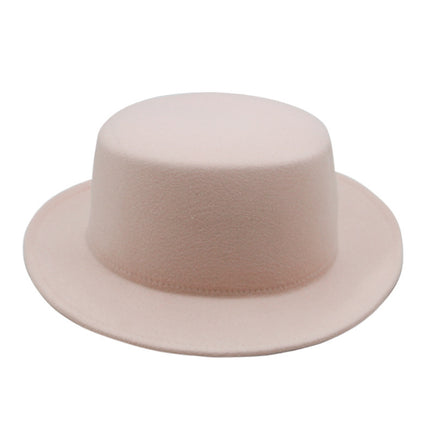 SUPERVALUECHOICE HCSEK00044 Vintage Flat Top Fedora Hat Wide Brim Jazz Style Unisex Cap