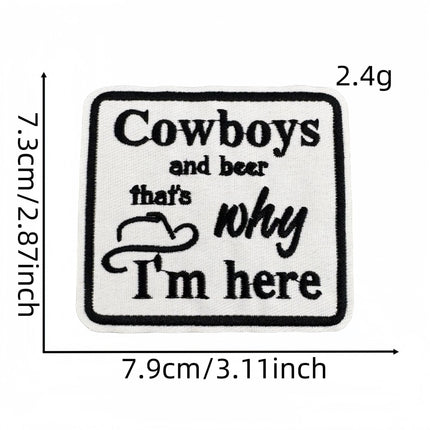 SUPERVALUECHOICE HCSEYB00032 Vintage English Graffiti Embroidered Fabric Patch