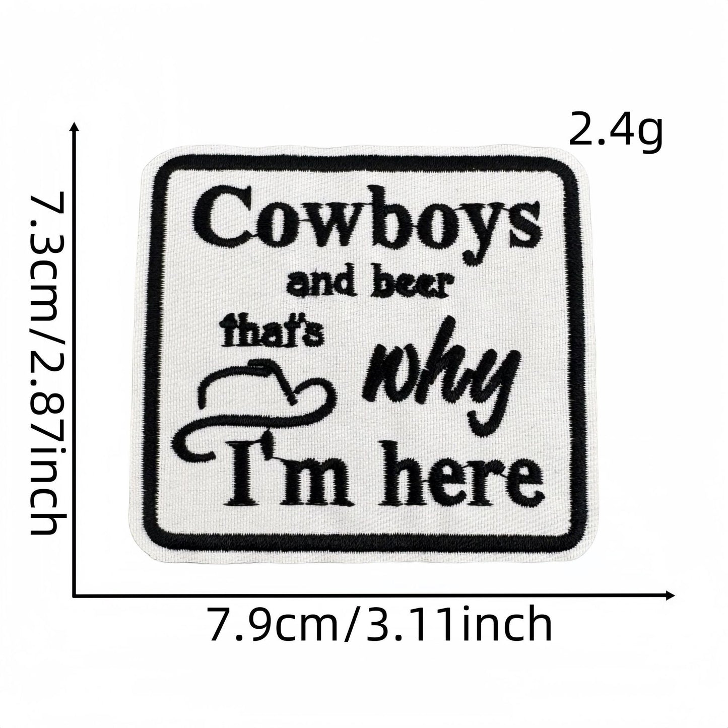 SUPERVALUECHOICE HCSEYB00032 Vintage English Graffiti Embroidered Fabric Patch
