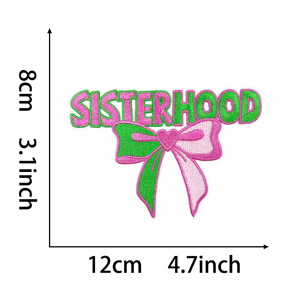 SUPERVALUECHOICE  HCSEYB00002 Letter Bow Embroidered Patch