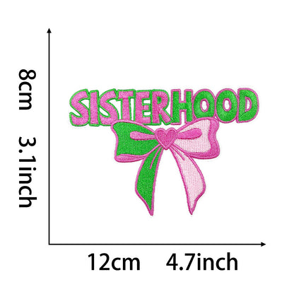 SUPERVALUECHOICE  HCSEYB00002 Letter Bow Embroidered Patch