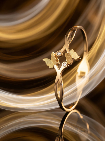 SUPÊR VÃLUE CHOICE HCSEX00022 Two butterfly bracelets
