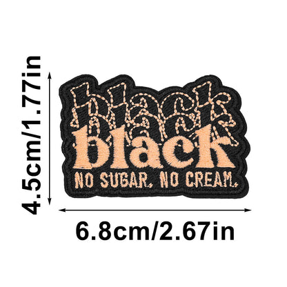 SUPERVALUECHOICE HCSEYSB00108 15Pcs Black Girl Magic Themed Embroidered Iron On Patches Apparel DIY Sewing Decor Appliques