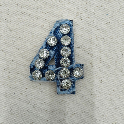 SUPERVALUECHOICE HCSEYE00009 Denim Numbers embroidery clothing fabric patches