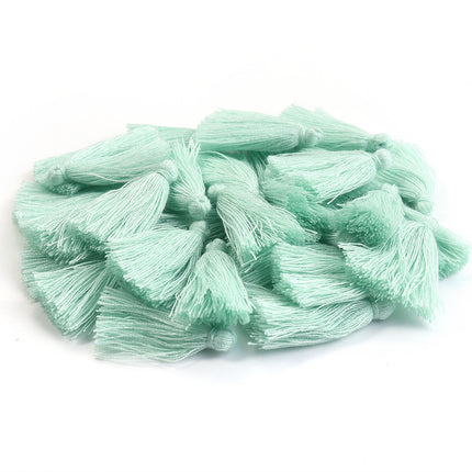 SUPERVALUECHOICE HCSEYE00014 Mini Cotton Tassel Charms, 1.18 Inch Handmade Tassels for DIY Jewelry Making