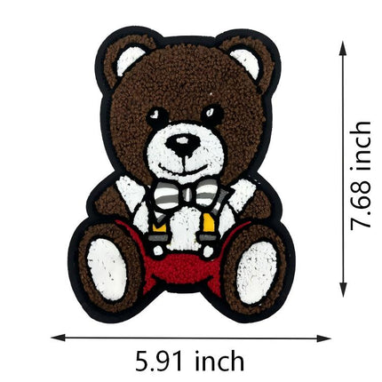 SUPERVALUECHOICE  HCSEYA00019 Teddy Bear Chenille Embroidered Clothing Patches