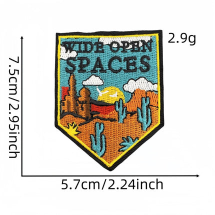 SUPERVALUECHOICE HCSEYB00031 Vintage English Graffiti Embroidered Fabric Patches