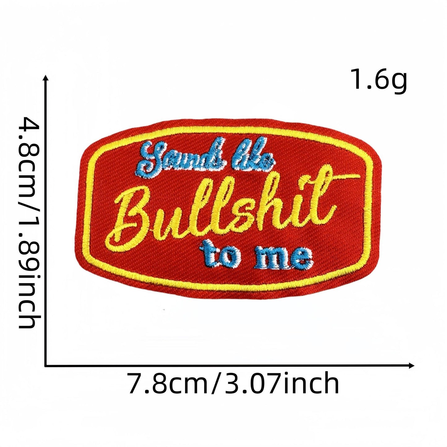 SUPERVALUECHOICE HCSEYB00031 Vintage English Graffiti Embroidered Fabric Patches