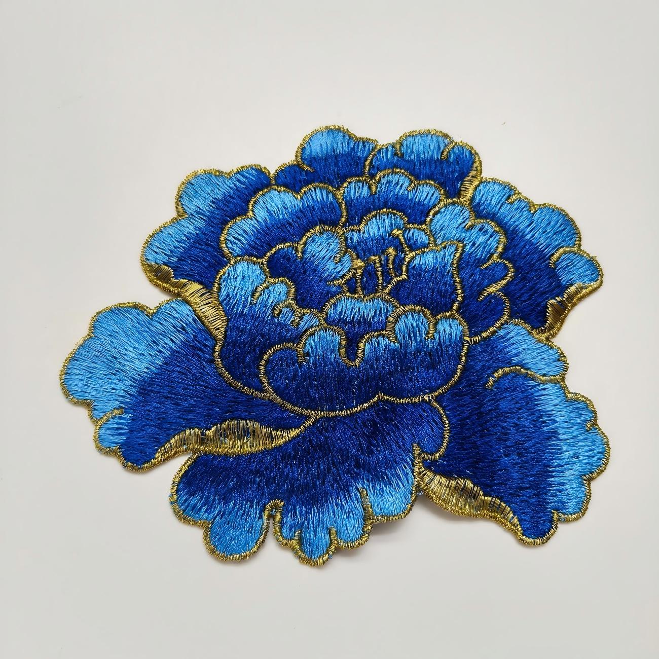 SUPERVALUECHOICE HCSEYB00074 Floral Embroidered Fabric Patches 4.72'' X 5.7''