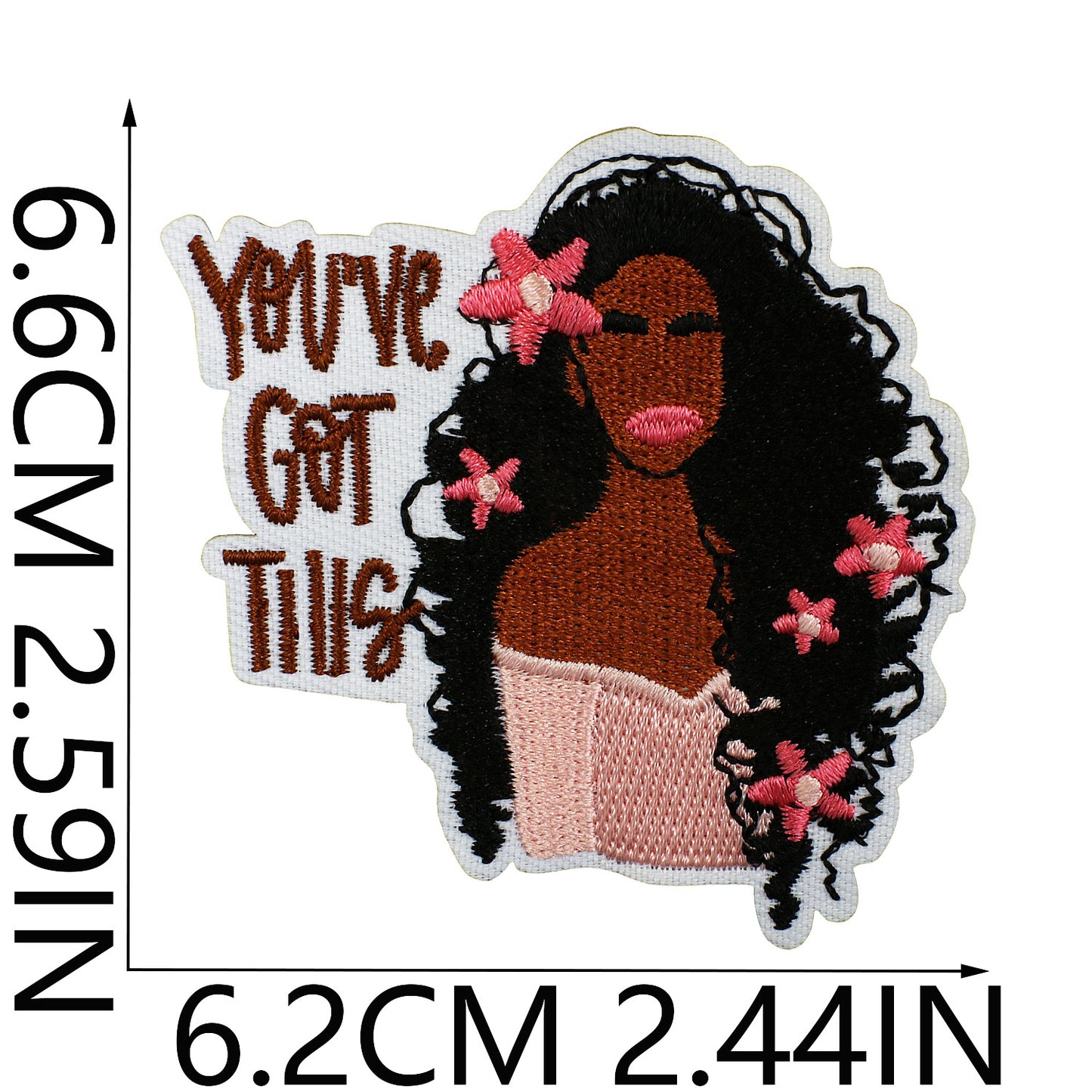 SUPERVALUECHOICE HCSEYB00012 Black Girl Magic Embroidered Fabric Patch