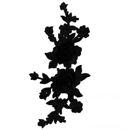 SUPERVALUECHOICE HCSEYB00067 Floral Embroidered Fabric Patches 5.51'' X 11.81''