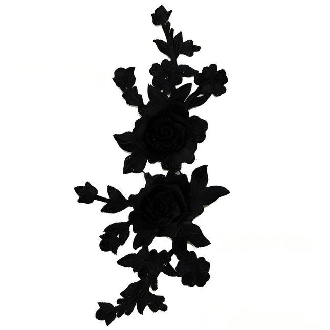 SUPERVALUECHOICE HCSEYB00067 Floral Embroidered Fabric Patches 5.51'' X 11.81''