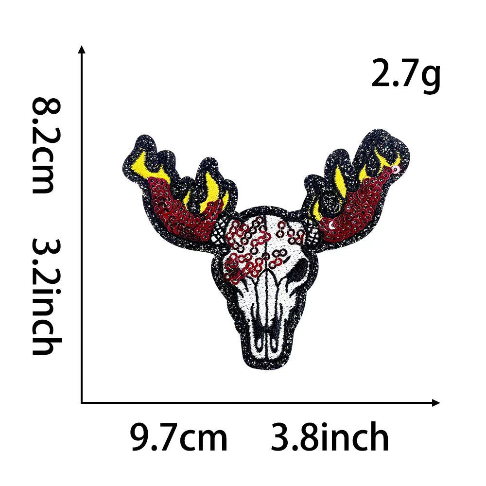 SUPERVALUECHOICE HCSEYB00035 Outdoor Playing Card-Themed Embroidered Fabric Patches