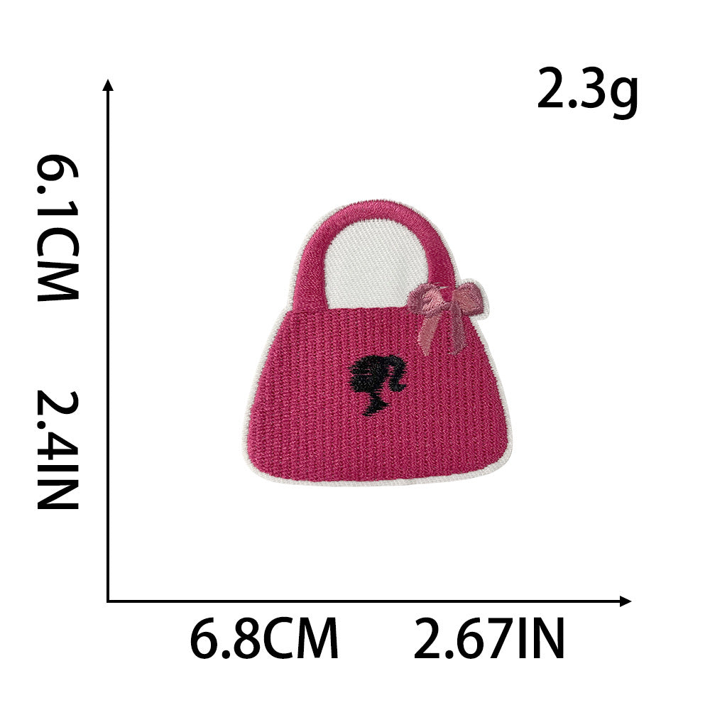 SUPERVALUECHOICE HCSEYB00015 Sweet and Edgy Pink Embroidered Fabric Patch