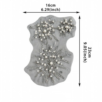 SUPERVALUECHOICE HCSEYC00038 DIY Sequin Flower Lace Applique