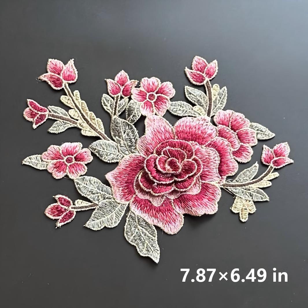 SUPERVALUECHOICE HCSEYB00103 Floral Embroidered Fabric Patches