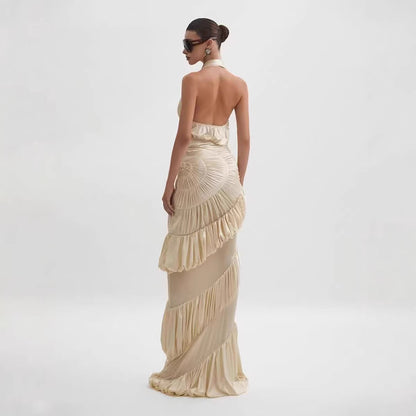 SUPERVALUECHOICE HCSEAB00003 Halter Maxi Dress