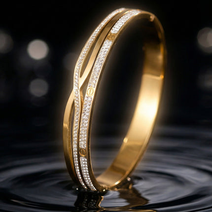 SUPÊR VÃLUE CHOICE HCSEX00041 Cross-design diamond bracelet
