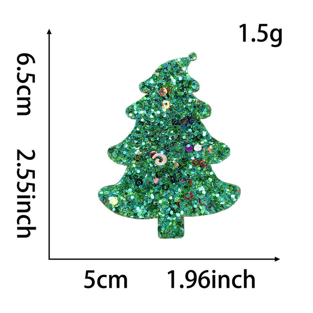SUPERVALUECHOICE HCSEYC00007 Christmas Sequin Embroidered Fabric Patch