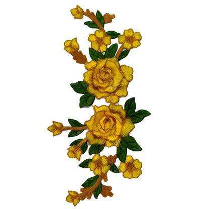 SUPERVALUECHOICE HCSEYB00054 Floral Embroidered Fabric Patches 5.51'' X 11.81''