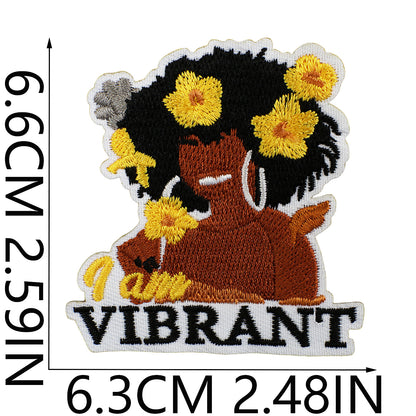 SUPERVALUECHOICE HCSEYB00012 Black Girl Magic Embroidered Fabric Patch