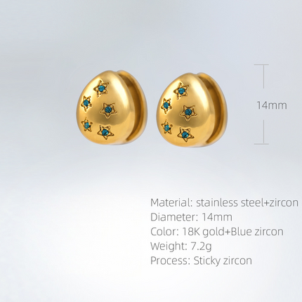 SUPERVALUECHOICE HCSETA00006 Star-shaped stud earrings
