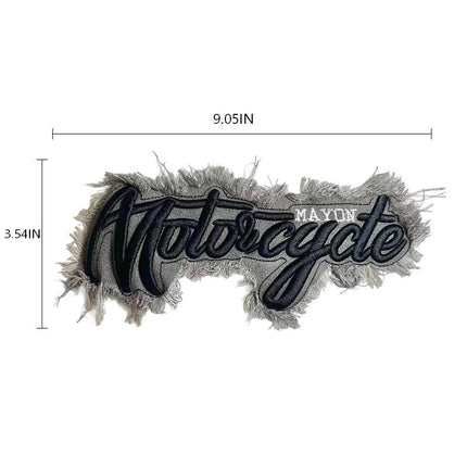 SUPERVALUECHOICE HCSEYE00002 Denim Letter embroidery clothing fabric patches
