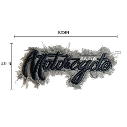 SUPERVALUECHOICE HCSEYE00002 Denim Letter embroidery clothing fabric patches