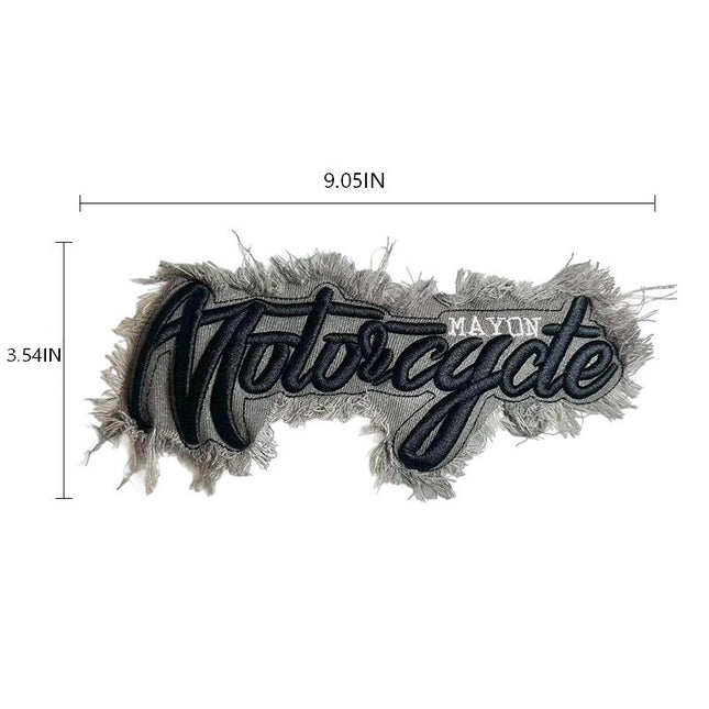 SUPERVALUECHOICE HCSEYE00002 Denim Letter embroidery clothing fabric patches
