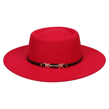 SUPERVALUECHOICE HCSEK00045 Vegan suede Top Fedora Hat Wool Felt Jazz Style Winter Unisex