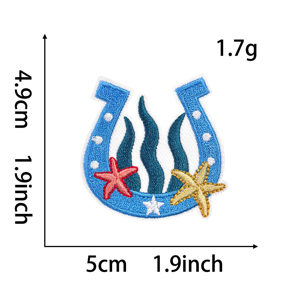 SUPERVALUECHOICE HCSEYB00017 Coastal Cowboy-Style Embroidered Patches