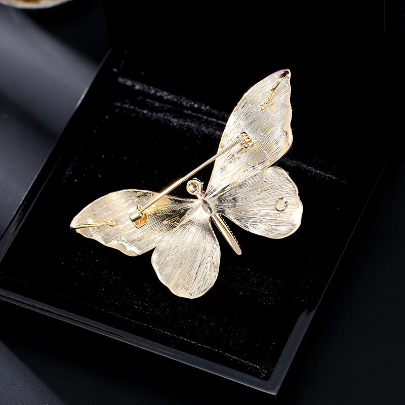 SUPERVALUECHOICE HCSESA00011 Gradient-colored butterfly brooch