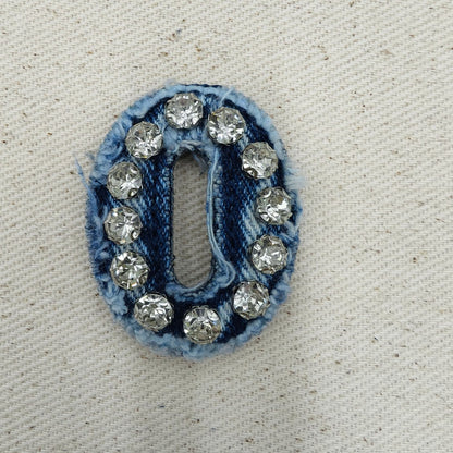 SUPERVALUECHOICE HCSEYE00009 Denim Numbers embroidery clothing fabric patches