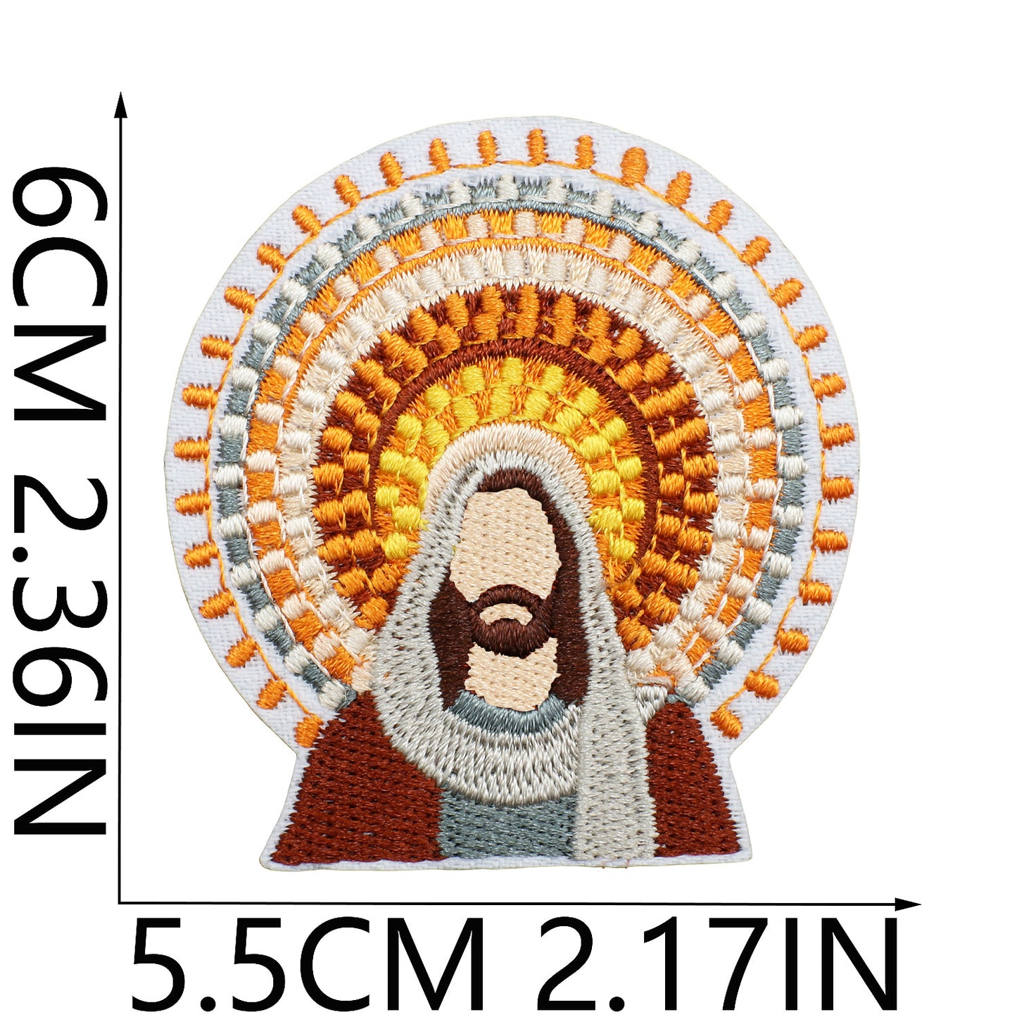 SUPERVALUECHOICE HCSEYB000010 Jesus Embroidered Fabric Patch