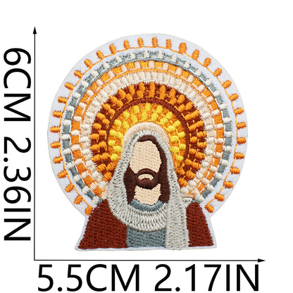 SUPERVALUECHOICE HCSEYB000010 Jesus Embroidered Fabric Patch