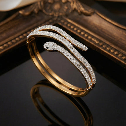 SUPÊR VÃLUE CHOICE HCSEX00013 Diamond-encrusted snake bracelet