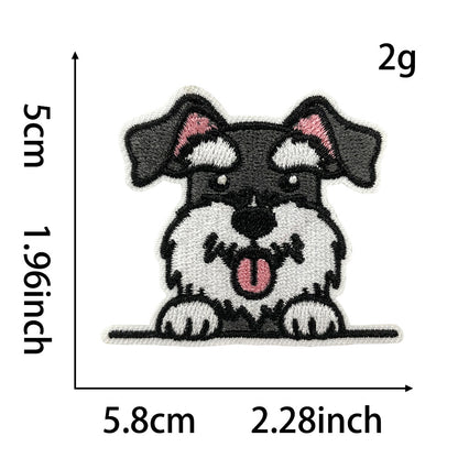 SUPER VALUE CHOICE  HCSEYB00001 Dog-themed embroidered fabric patches