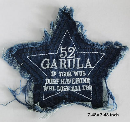 SUPERVALUECHOICE HCSEYE00006 Denim Letter embroidery clothing fabric patches