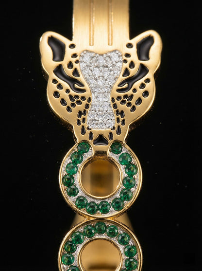SUPÊR VÃLUE CHOICE HCSEX00009 Gold Leopard-Print Bracelet