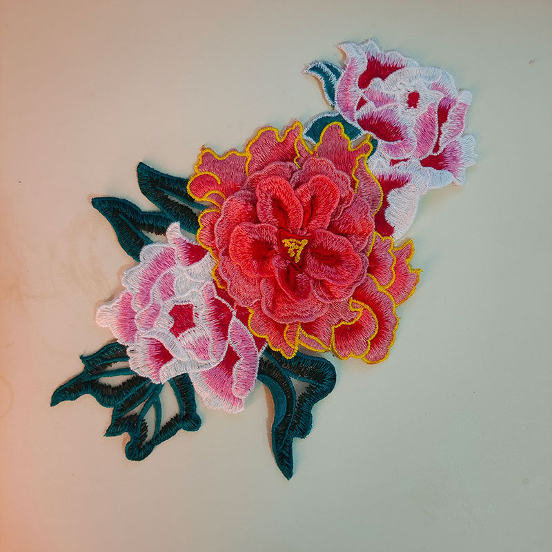 SUPERVALUECHOICE HCSEYB00040 3D Floral Embroidered Fabric Patches